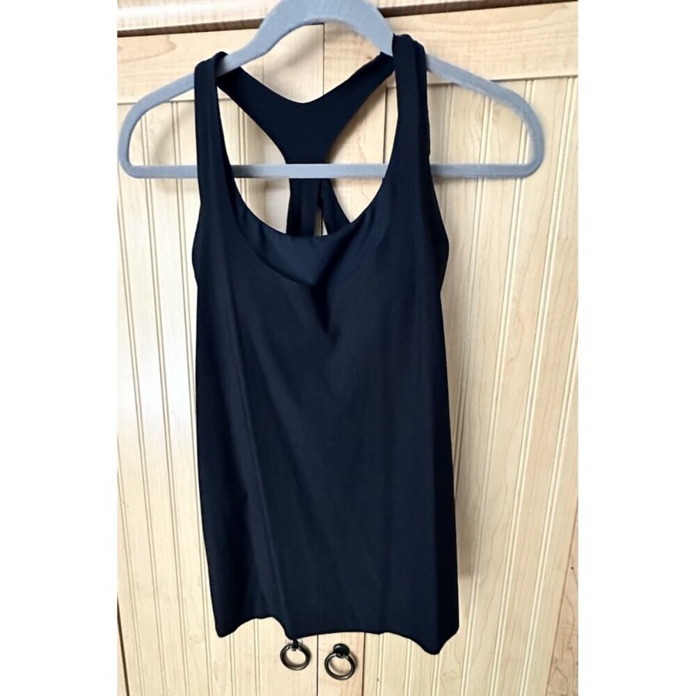 Athleta Rally Up Racerback Tank Top Black Sleeveless Athletic Athleisure Size S